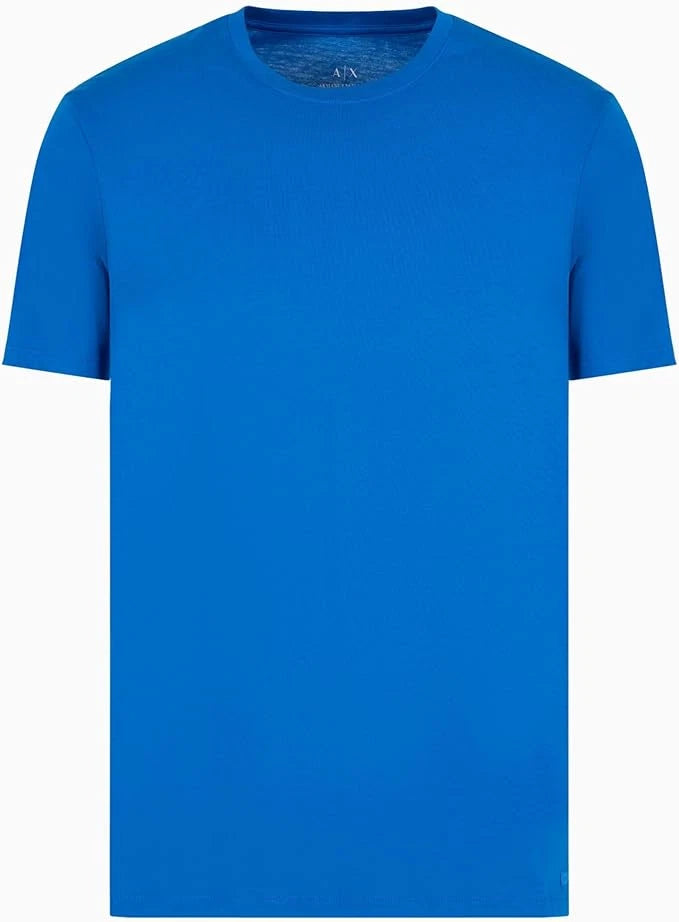 Armani Exchange Men's Basic Pima Crew Neck Tee, Lapis Blue, M