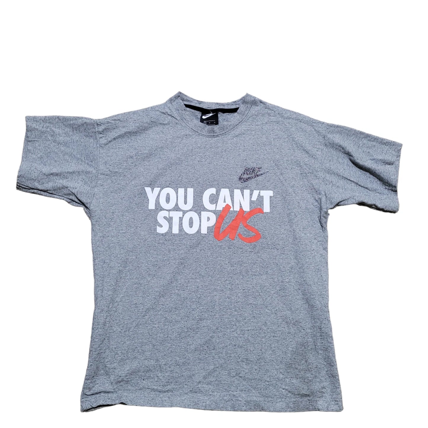 Nike Men M Grey You Can't Stop Us Dri-FIT Graphic Tee