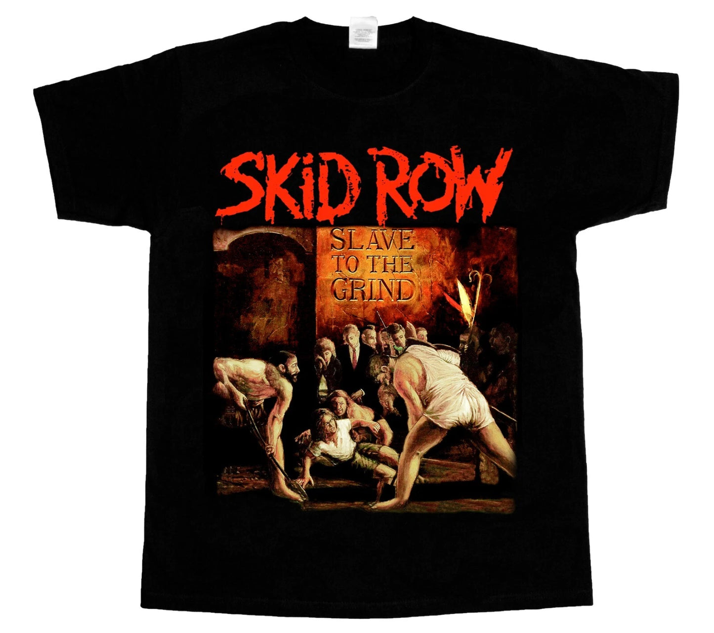SKID ROW SLAVE TO THE GRIND '91 NEW BLACK short long sleeve T-SHIRT