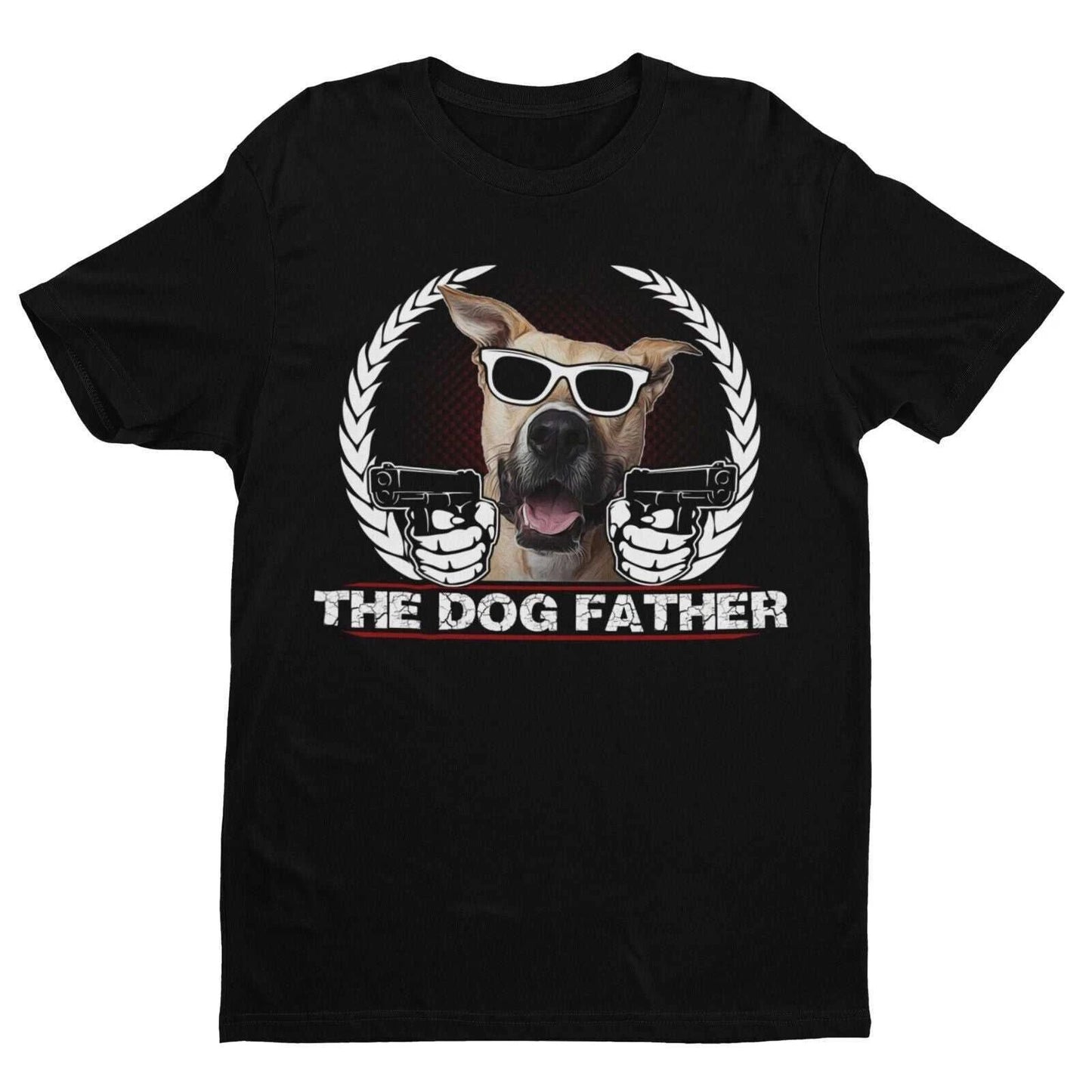 Funny Dog Lover T Shirt THE DOGFATHER Parody Godfather Movie Gift For Owner Dad