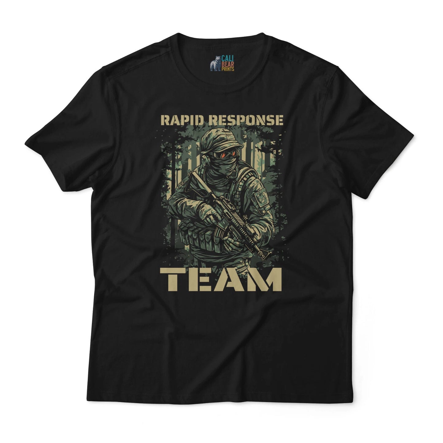 Rapid Response Team Tactical T-Shirt - Military Design Graphic Tee