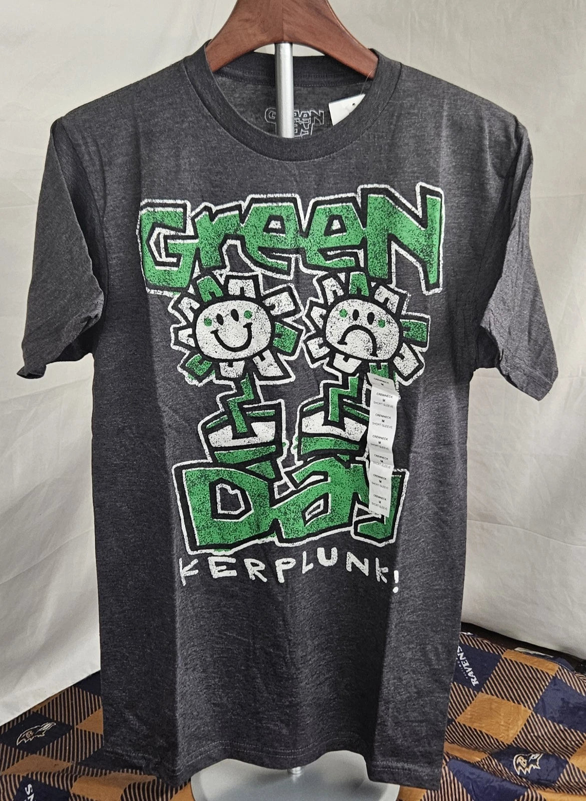 Men's Green Day Kerplunk Graphic Tee Sizes Small, Medium Charcoal