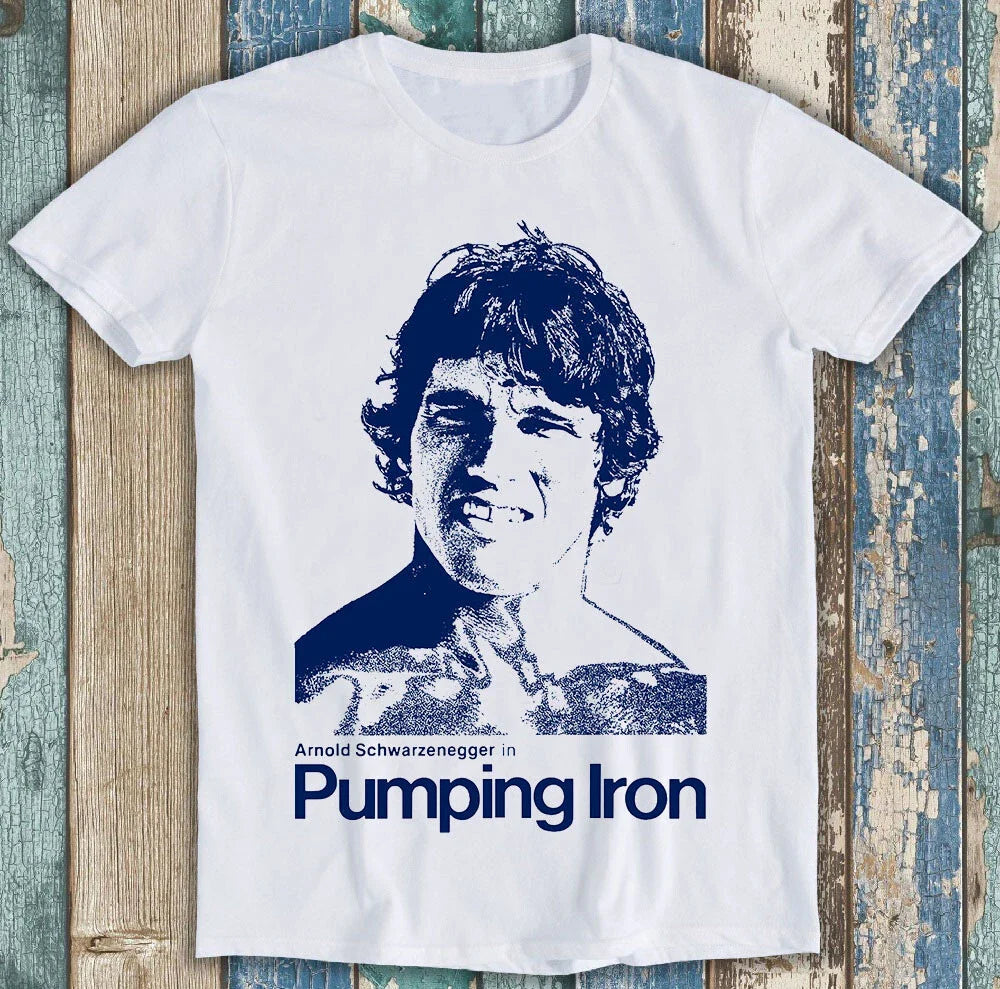 Pumping Iron Bodybuilding Film Arnold Schwarzenegger Gym Gift Tee T Shirt M1377
