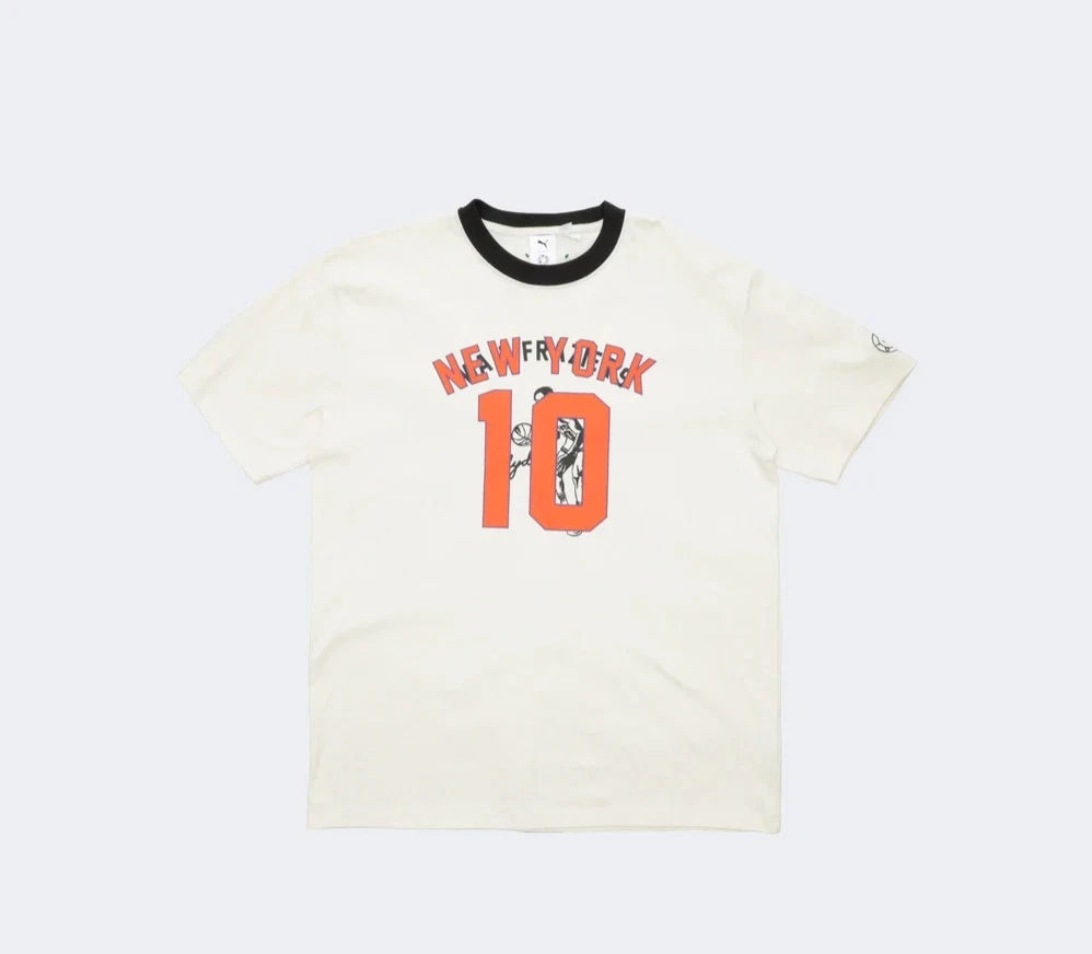 Puma Mens RHUIGI New York Graphic Tee Cream 53950565