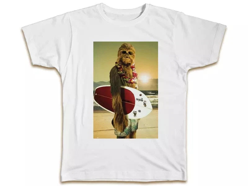 Chewbacca Surfing, Funny Star Wars Top Cool Birthday Present Gift Dad