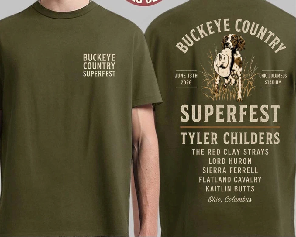 NEW! Bucke,ye Country Tee 2026 Exclusive Tshirt Gift- Columbus Ohio - June 13