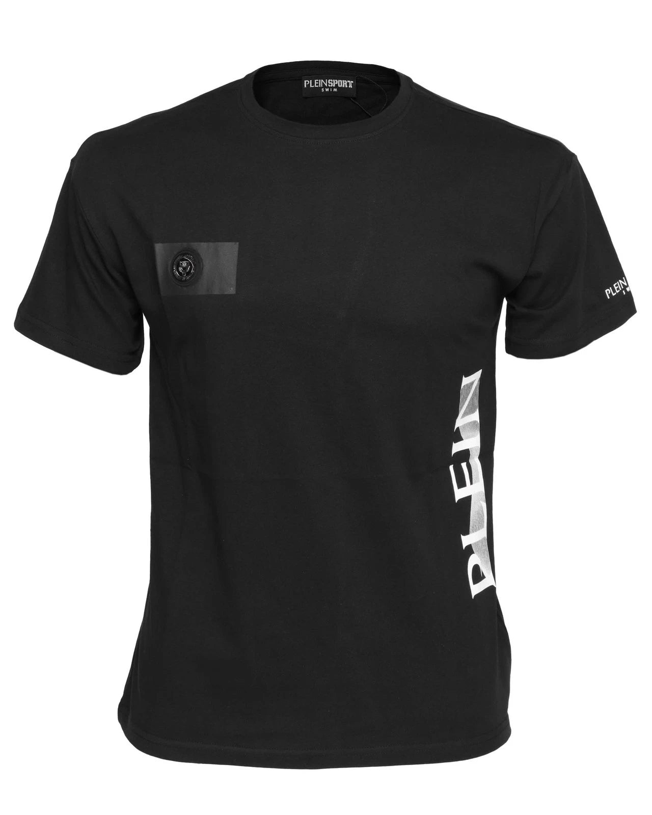 NWT Philip PLEIN SPORT T-SHIRT swim cotton black short sleeve luxury M