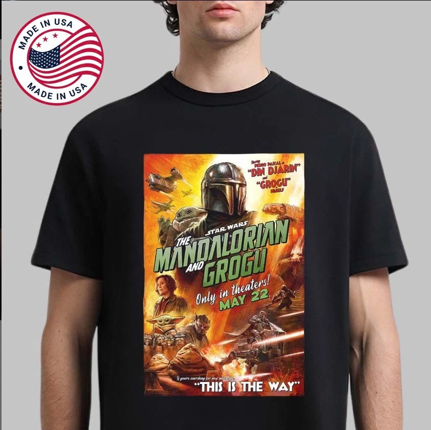 The Mandalorian & Grogu 2026 Film May 22 Poster Premium T-Shirt Star Wars