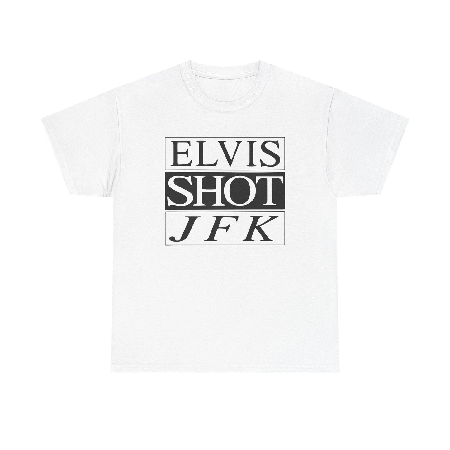 La Haine's "Elvis Shot JFK" Film White iconic Tee