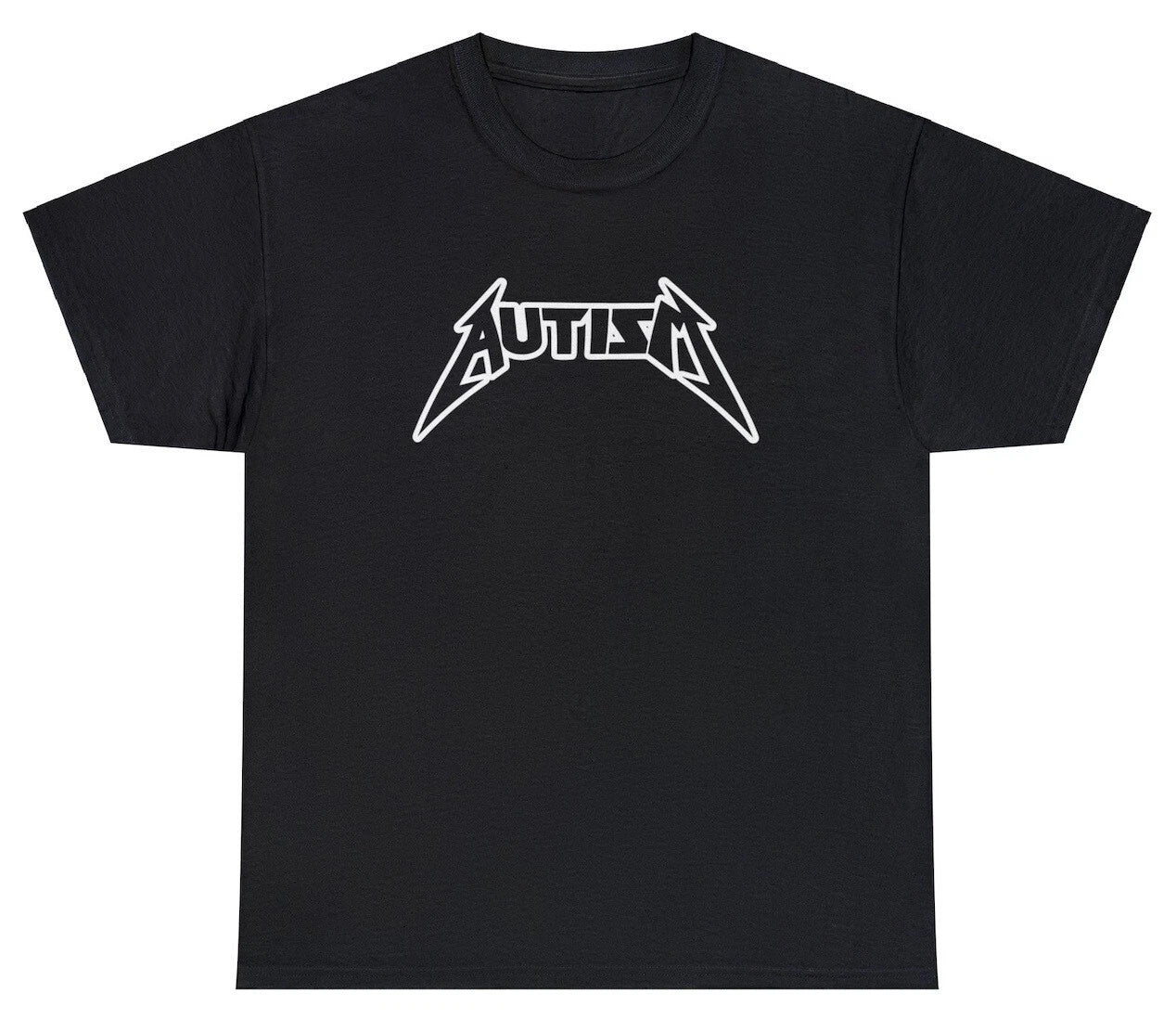 Autism T Shirt Funny Sarcastic Metallica Parody Twitter Tiktok Dank Meme Tee