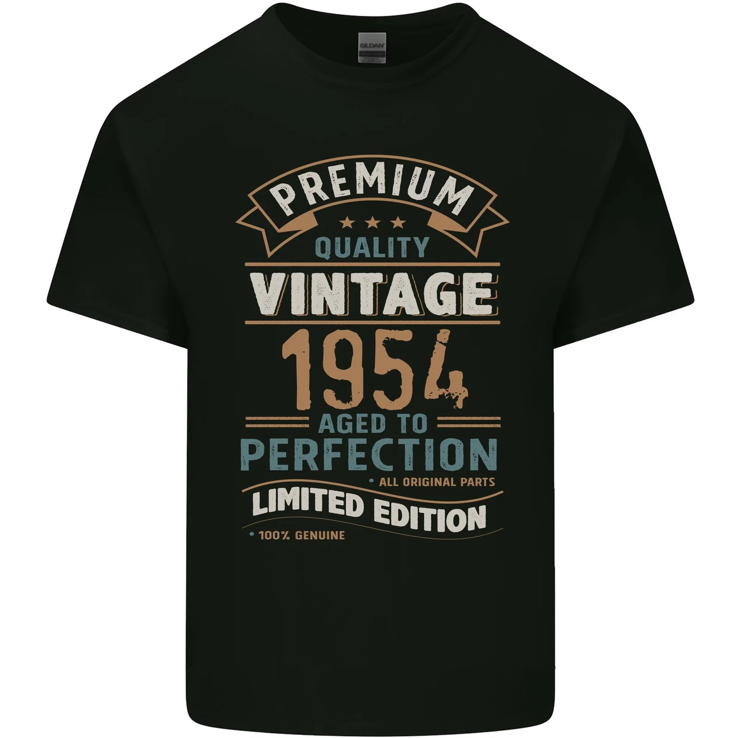 Premium Vintage 72nd Birthday 1954 Mens Cotton T-Shirt Tee Top