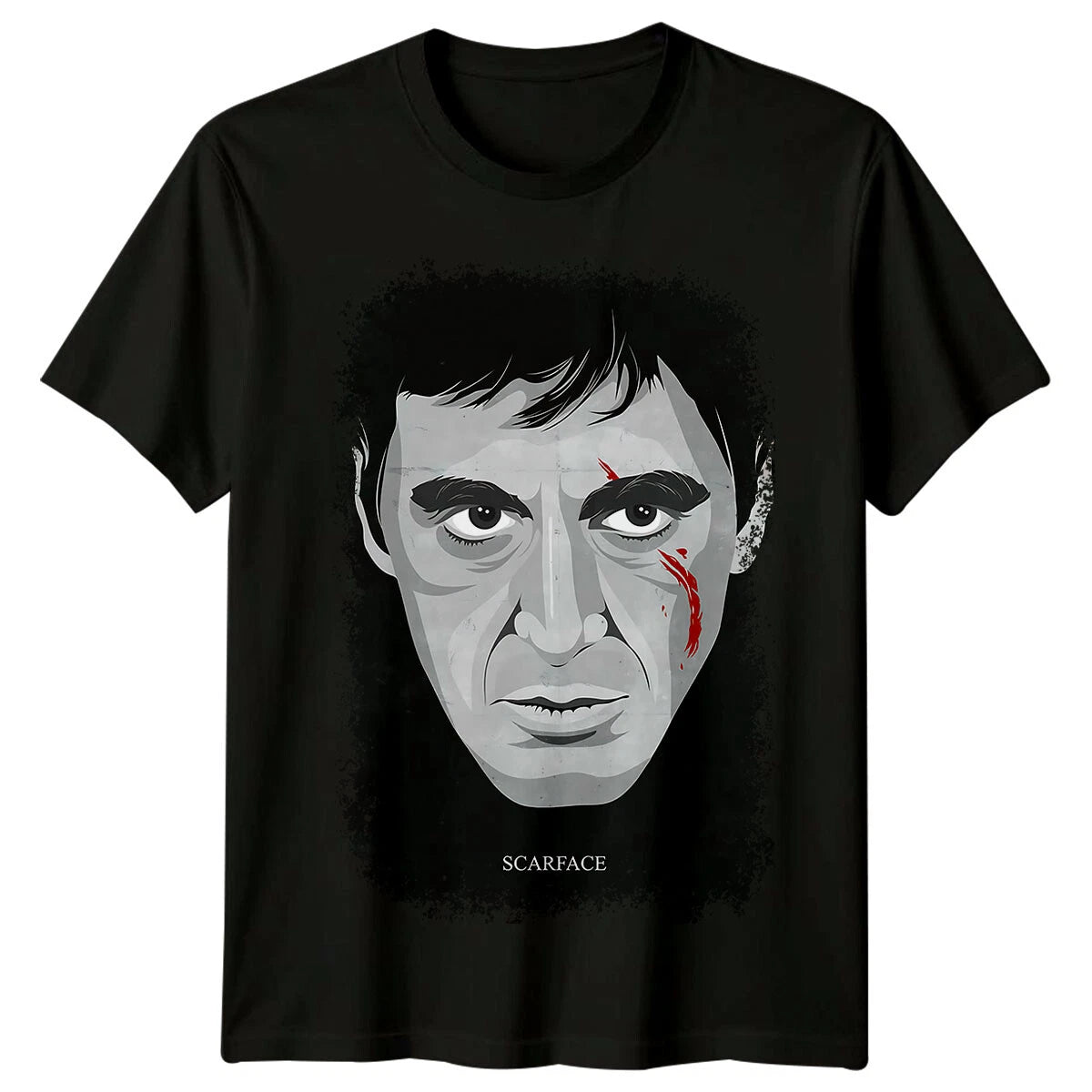 Scarface (1983) Movie Poster Inspired T-Shirt Retro Thriller Tee Unisex