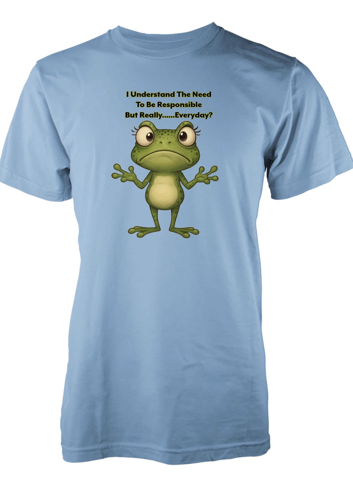 BNWT Frog Adult T-Shirt with Free Personalisation - Responsible Really Birthday