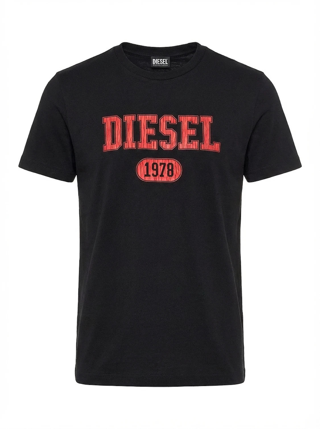 Diesel - Mens Slim Fit Crew Round Neck Organic Logo T-Shirt - T-DIEGOR-K46