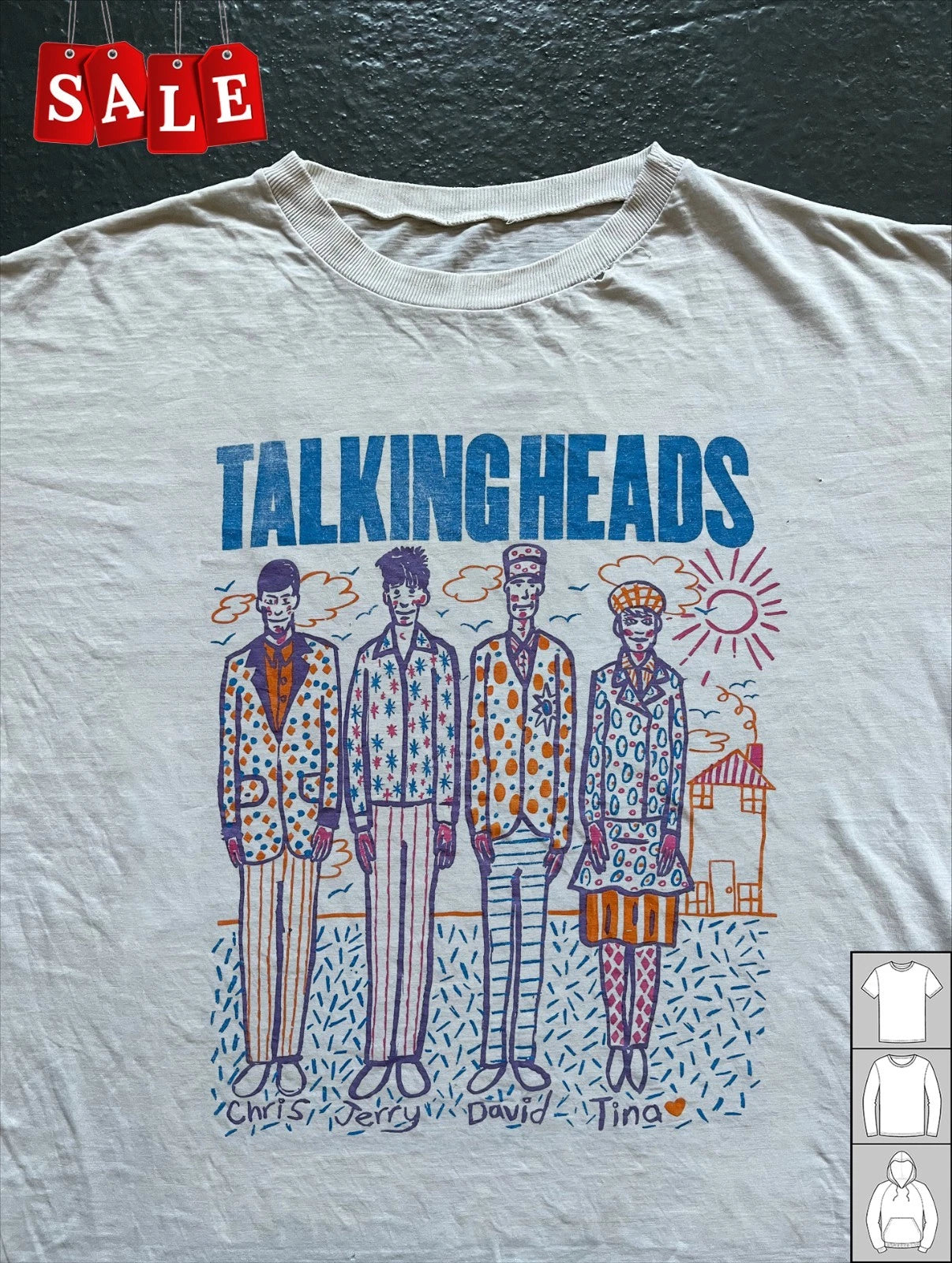 New Talking Heads 1985 Vintage rock music Unisex S-5XL Shirt OS426