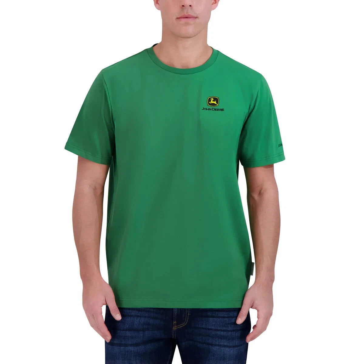 John Deere Premium Embroidered Logo T-Shirt Classic Green M-2XL