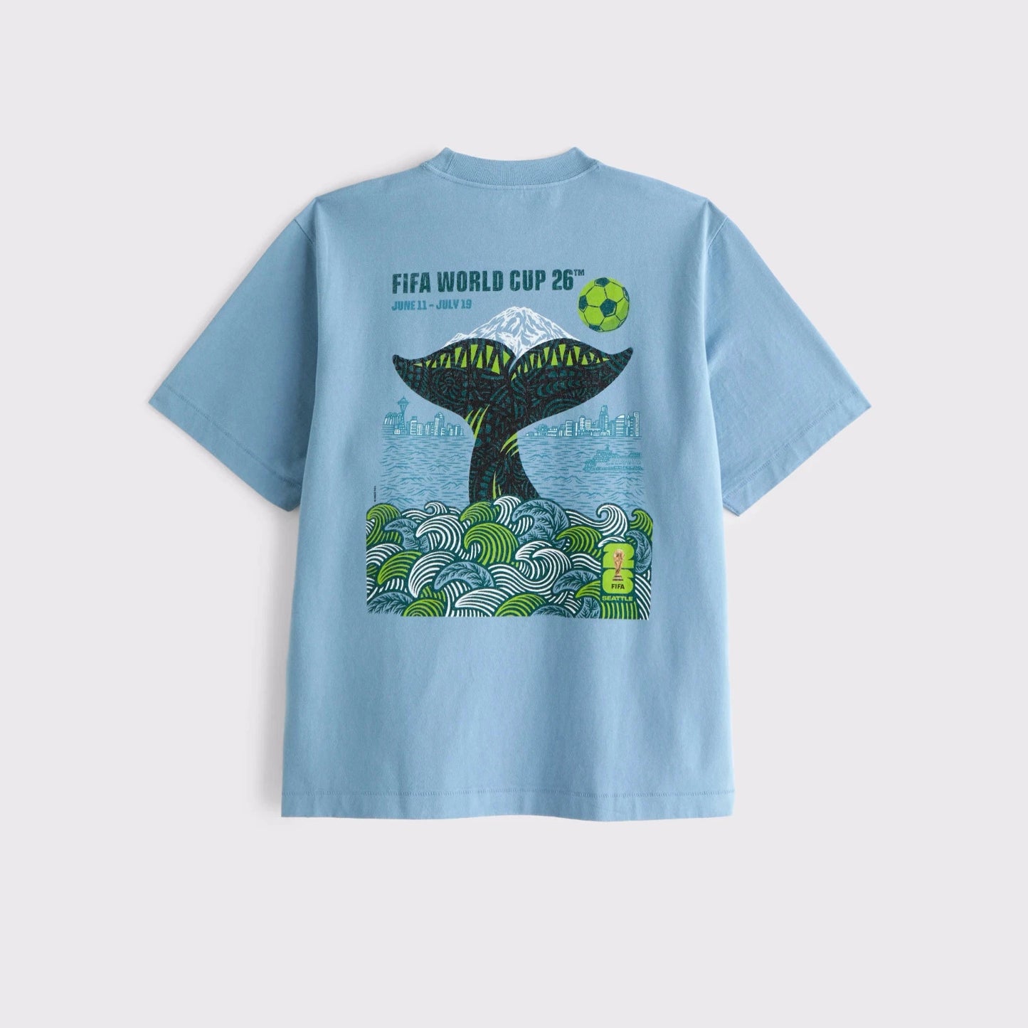 Abercrombie & Fitch FIFA World Cup Seattle Graphic Premium Heavyweight 2.0 Tee