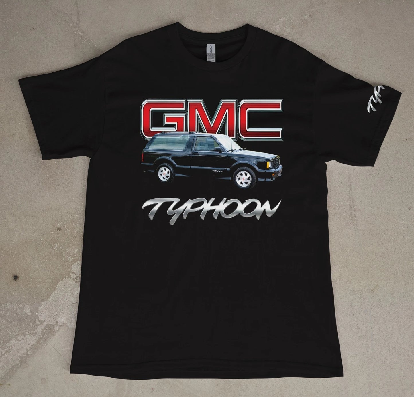 Black GMC Typhoon Custom Tshirt Tee Shirt