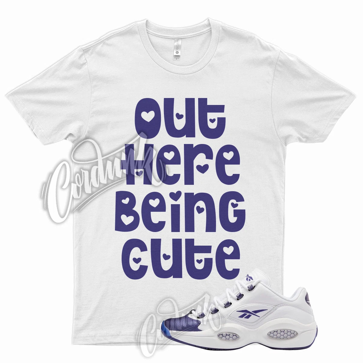 CUTE T Shirt for Question Low Purple Toe Varsity Home Vandal Mid High 1