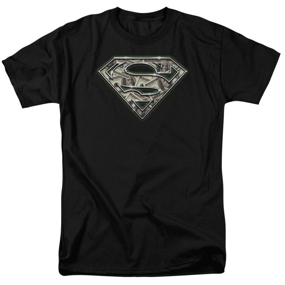 SUPERMAN ALL ABOUT THE BENJAMINS Licensed Adult Men's Graphic Tee Shirt SM-6XL