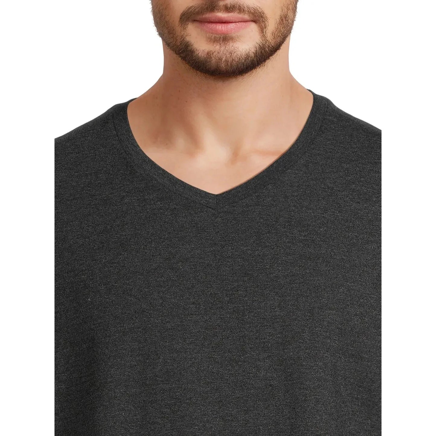 George Men’s V-Neck Textured Short Sleeve Tee Size: XS, S, M, L, XL 2XL, 3XL