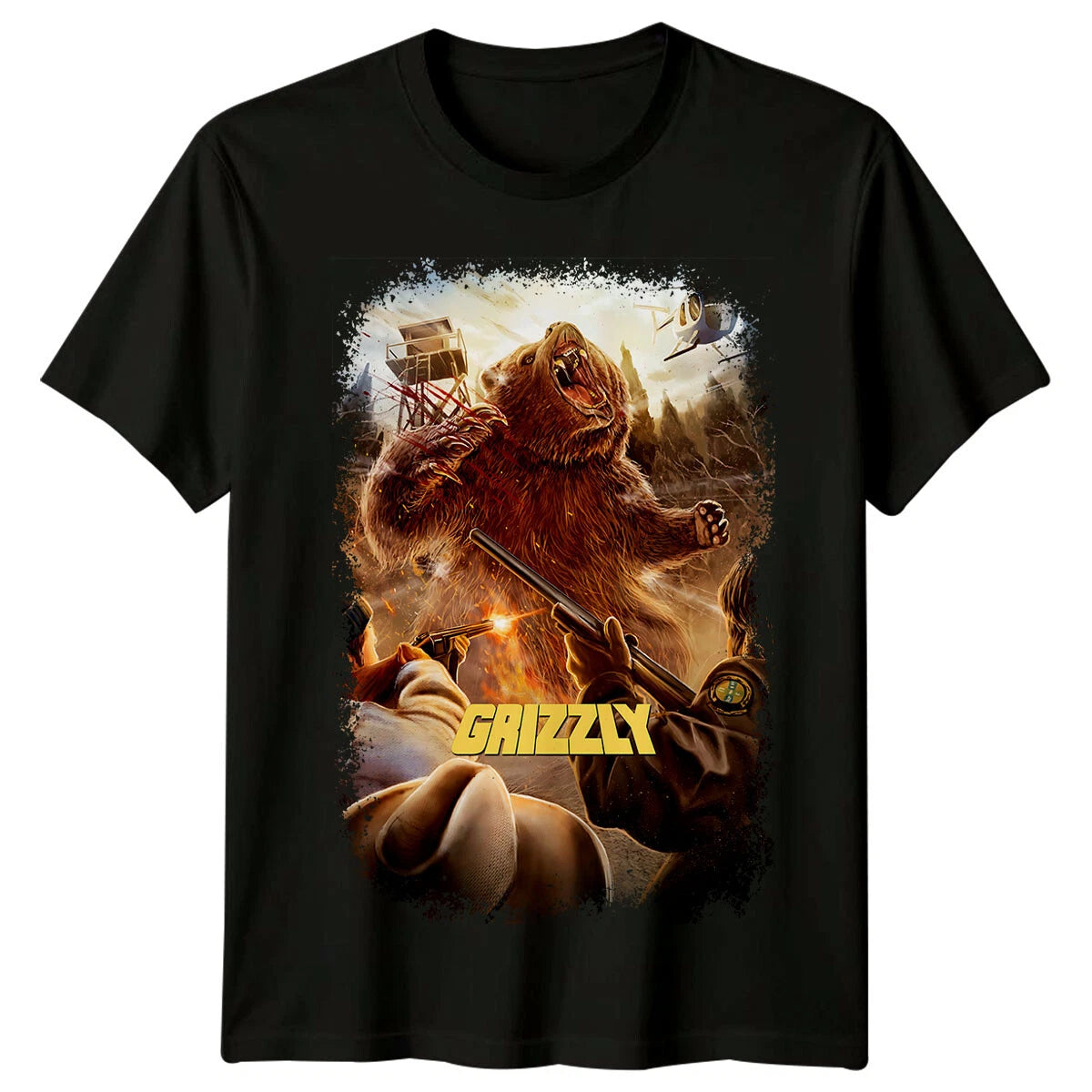 Grizzly (1976) Movie Poster Inspired T-Shirt Retro 70s Tee Unisex