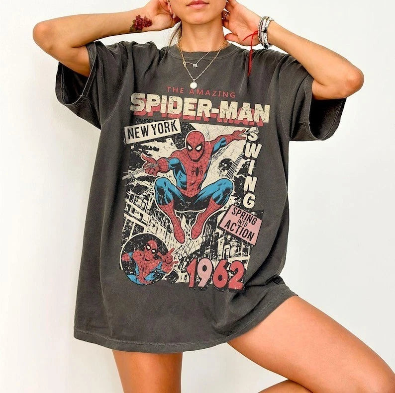 Vintage Amazing Spider-Man Shirt, Retro Comics Cover Tee