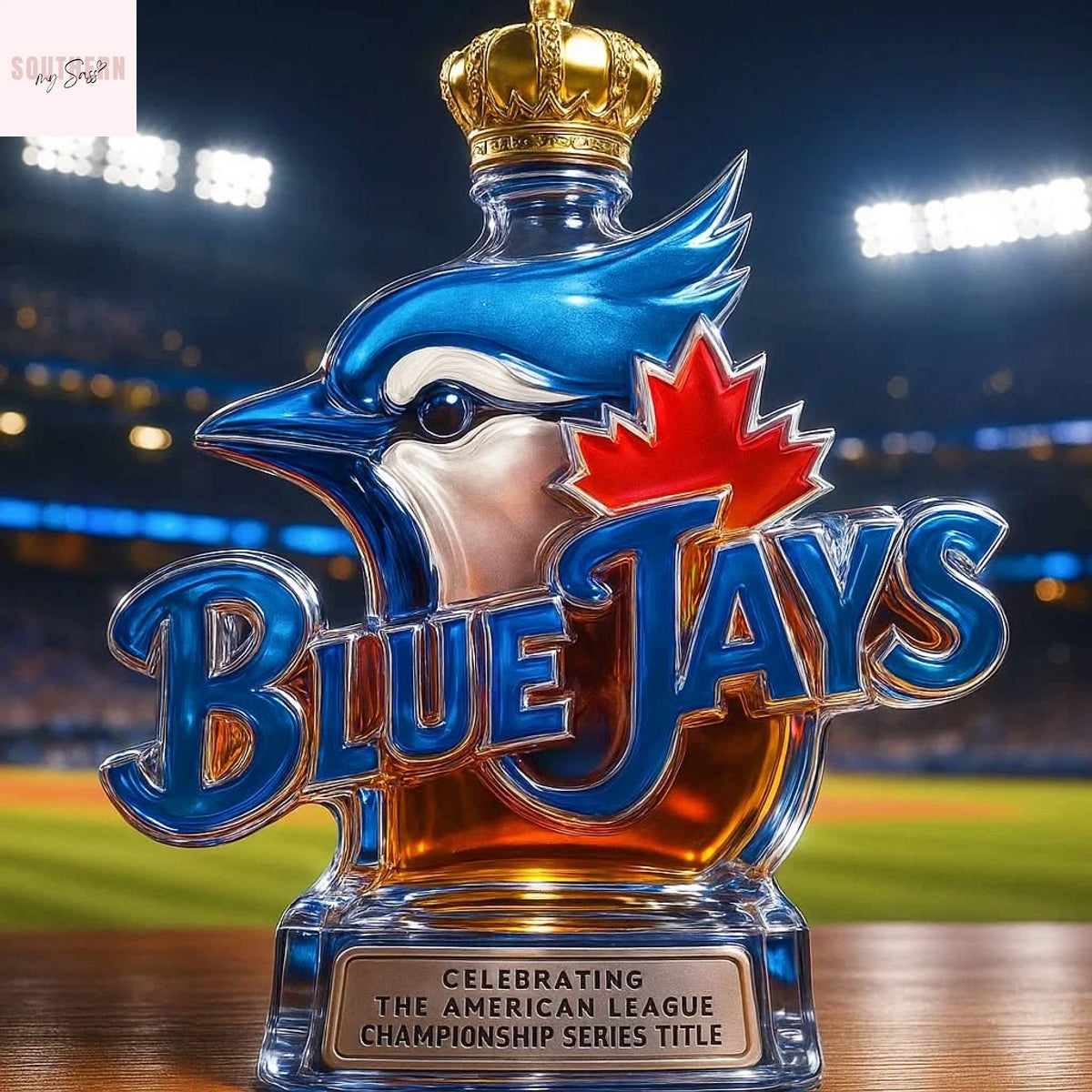 Toronto Blue Jays American League Championship Series Whisky Bottle
