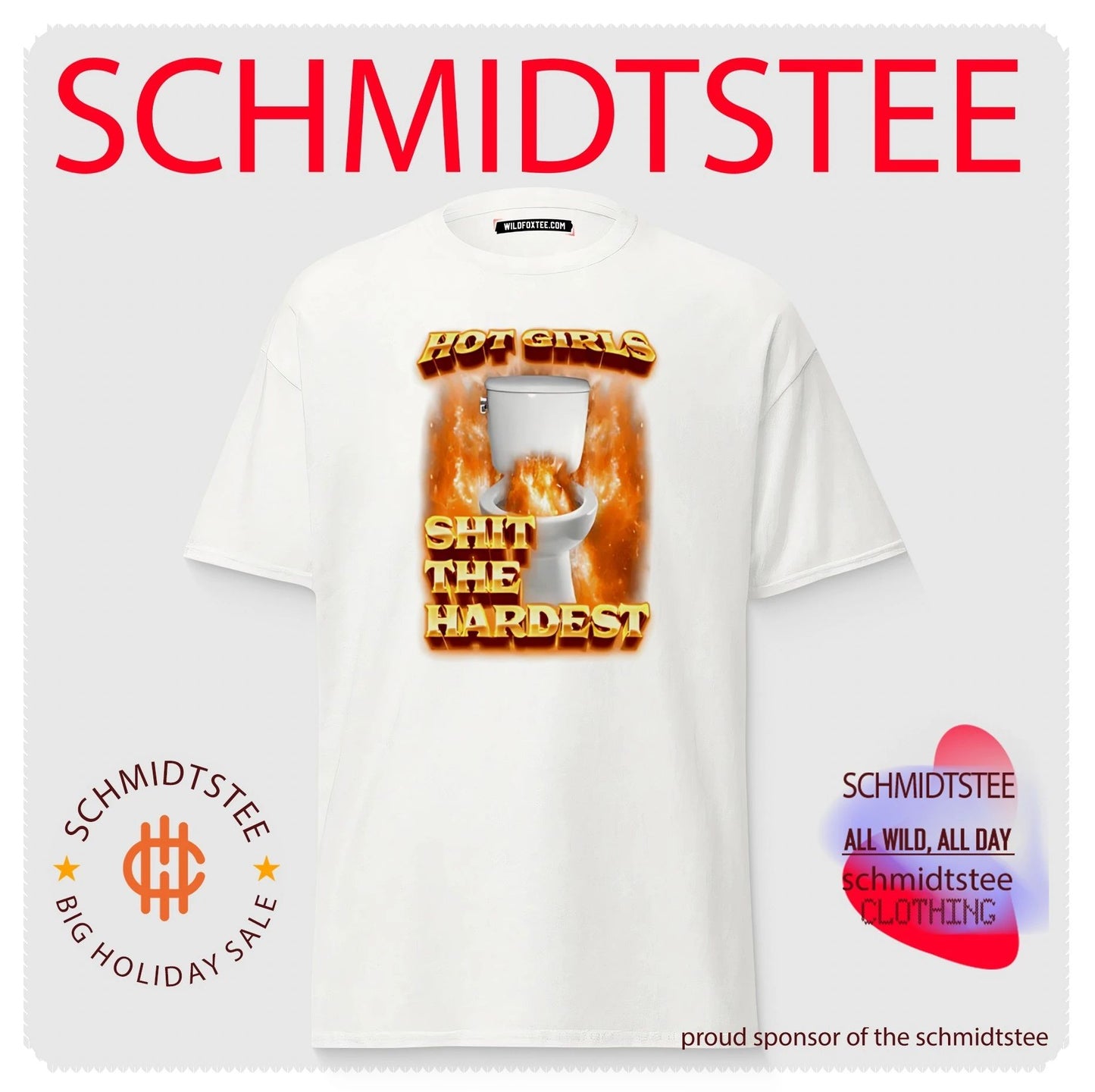 girls shit the hardest flaming toilet graphic shirt
