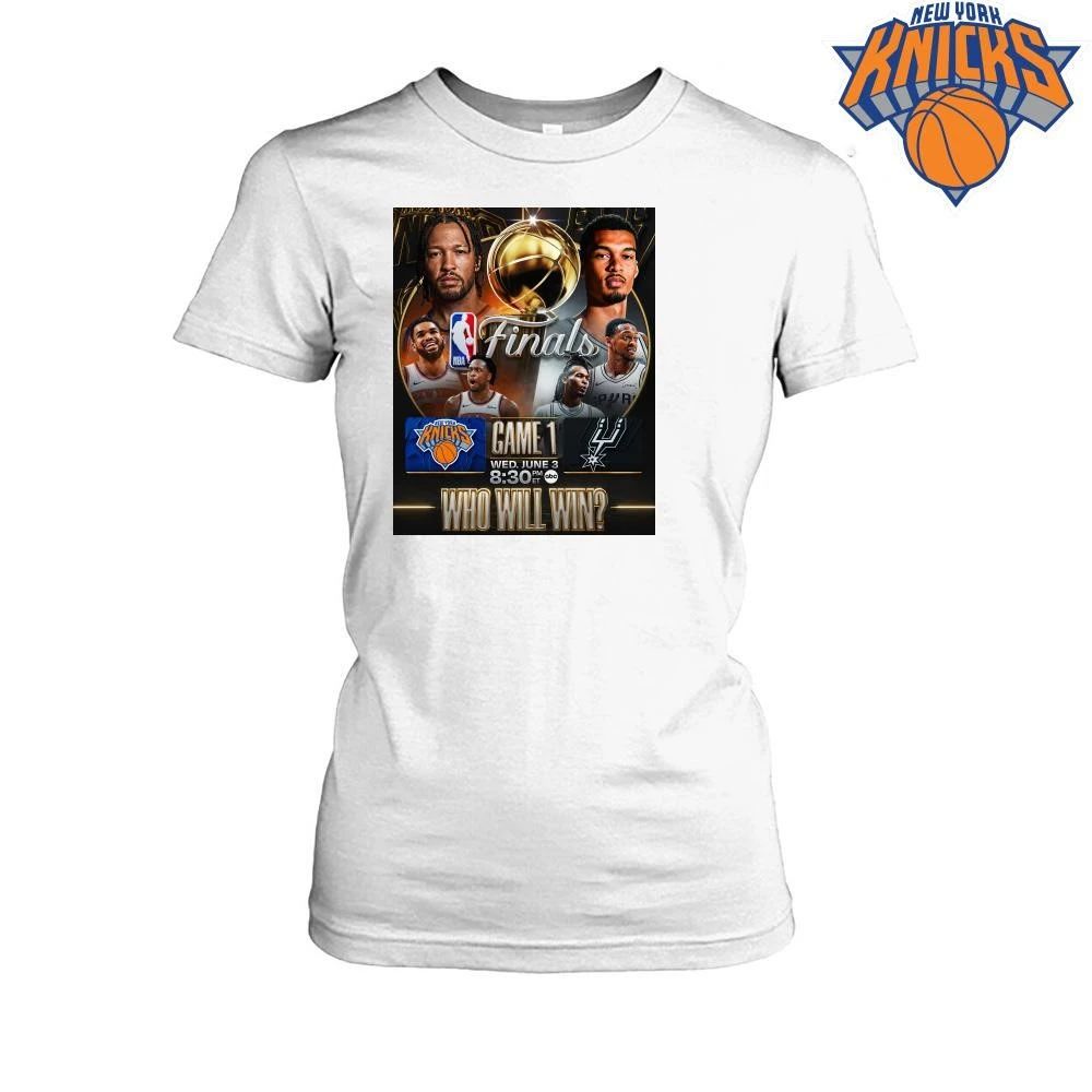 Official 2026 NBA Finals Game 1 New York Knicks vs San Antonio Spurs T Shirt