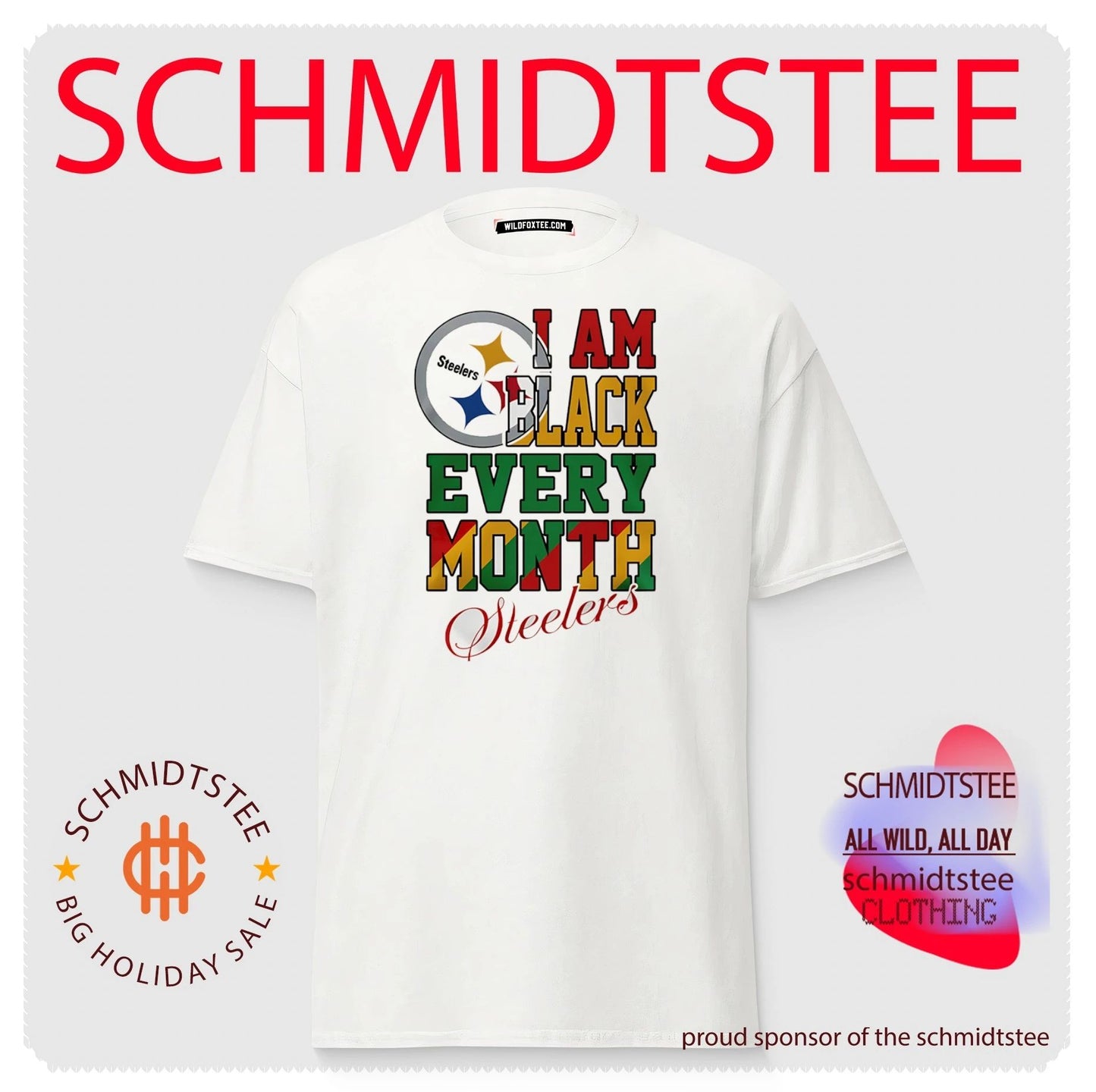 Pittsburgh Steelers I am Black Every Month Juneteenth logo shirt