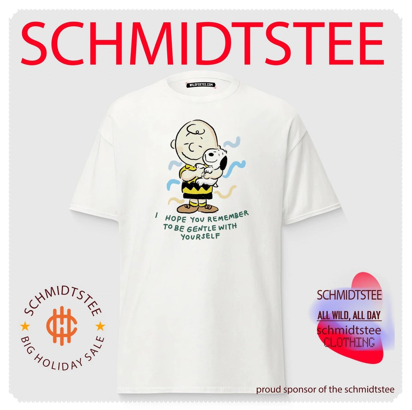 Charlie Brown and Snoopy be gentle with yourself shirt