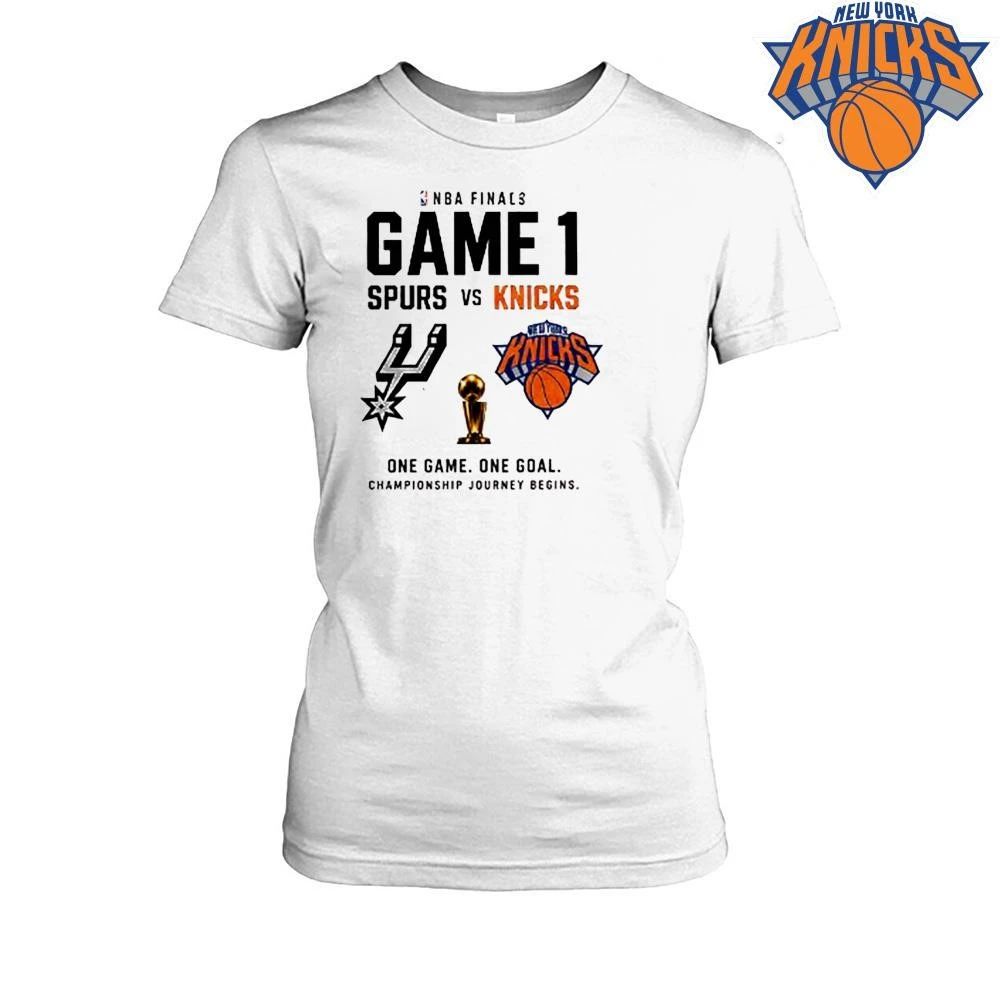 Official 2026 NBA Finals Game 1 San Antonio Spurs vs New York Knicks T Shirt