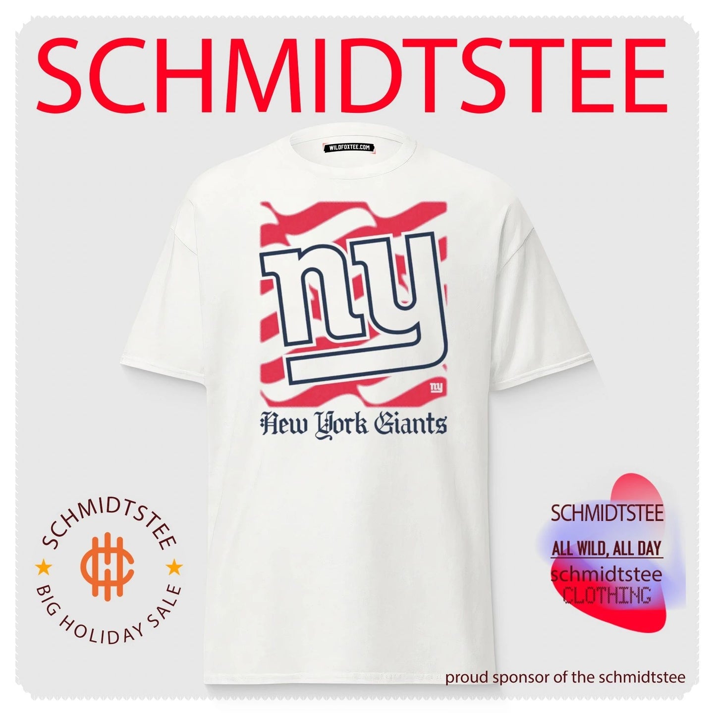 New York Giants American 250th Flag Heritage Wordmark shirt