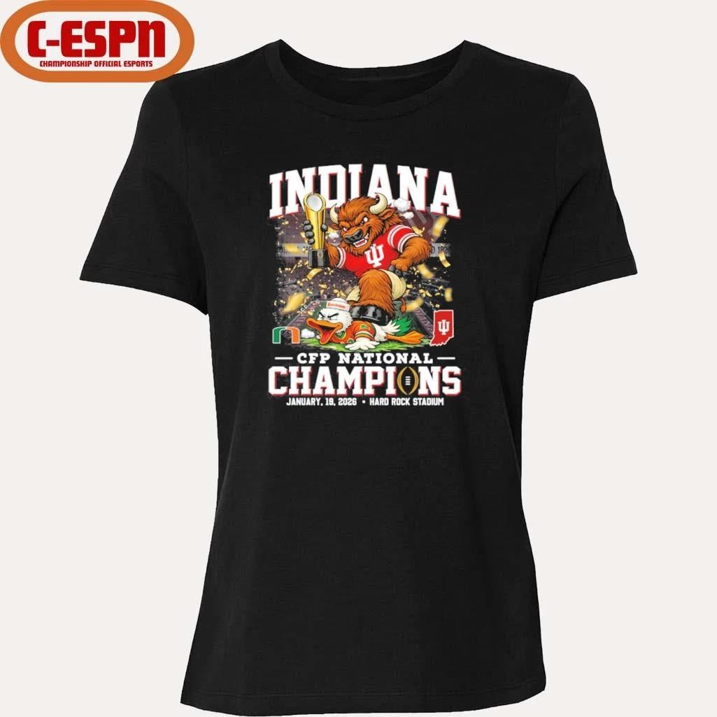 Indiana Hoosiers Beat Miami Hurricanes CFP National Champions Shirt