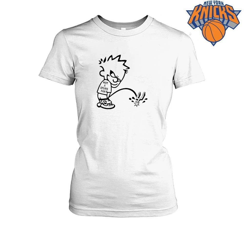 New York Knicks Champions NBA 2026 Calvin Peeing On San Antonio Spurs Logo Shirt