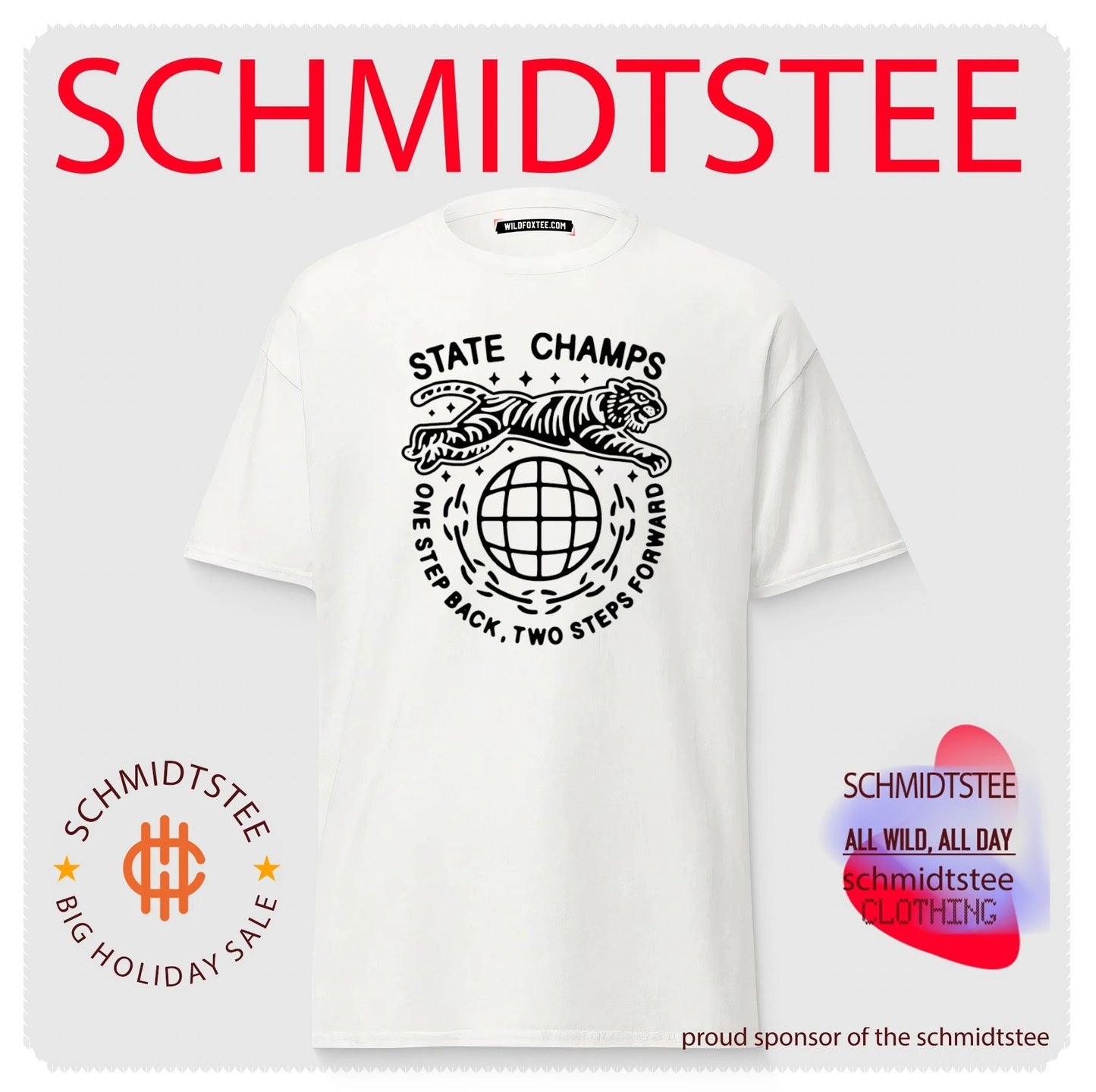 State Champs one step back two steps forward tiger graphic shirt