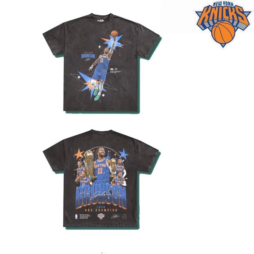 Jalen Brunson New York Knicks 2026 NBA Finals MVP Champions Vintage Two Sided Shirt