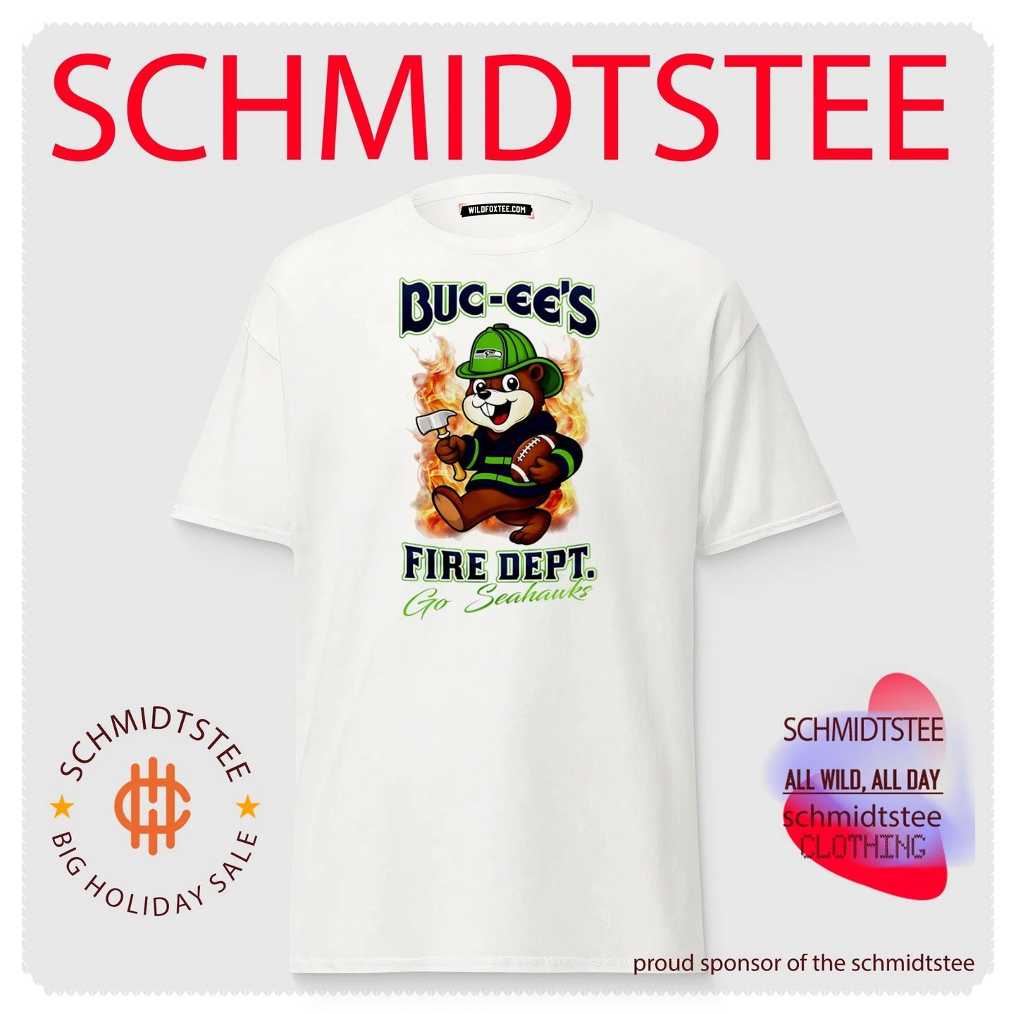 Seattle Seahawks Buc-Ee’s Fire Dept go Bears Firefighter Strong shirt