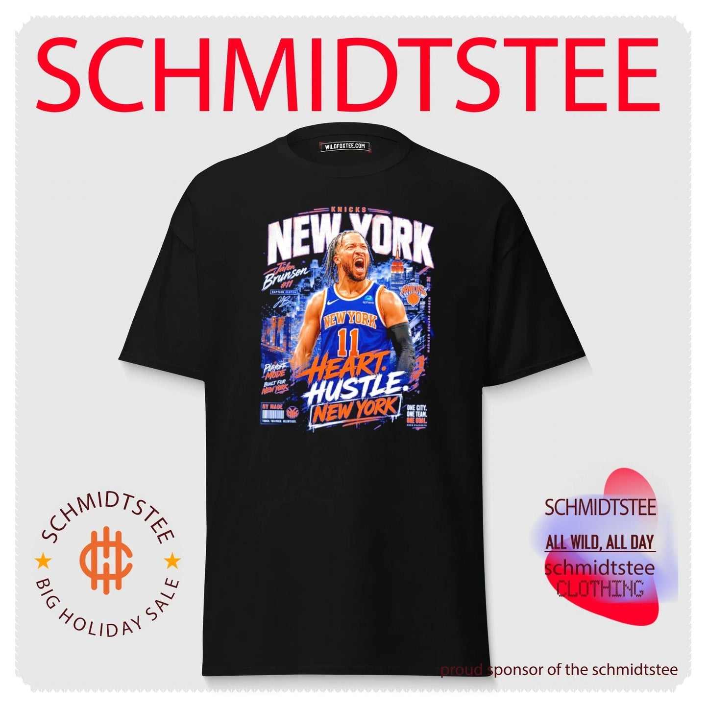 Jalen Brunson New York Knicks 2026 NBA Champions Heart Hustle graphic shirt