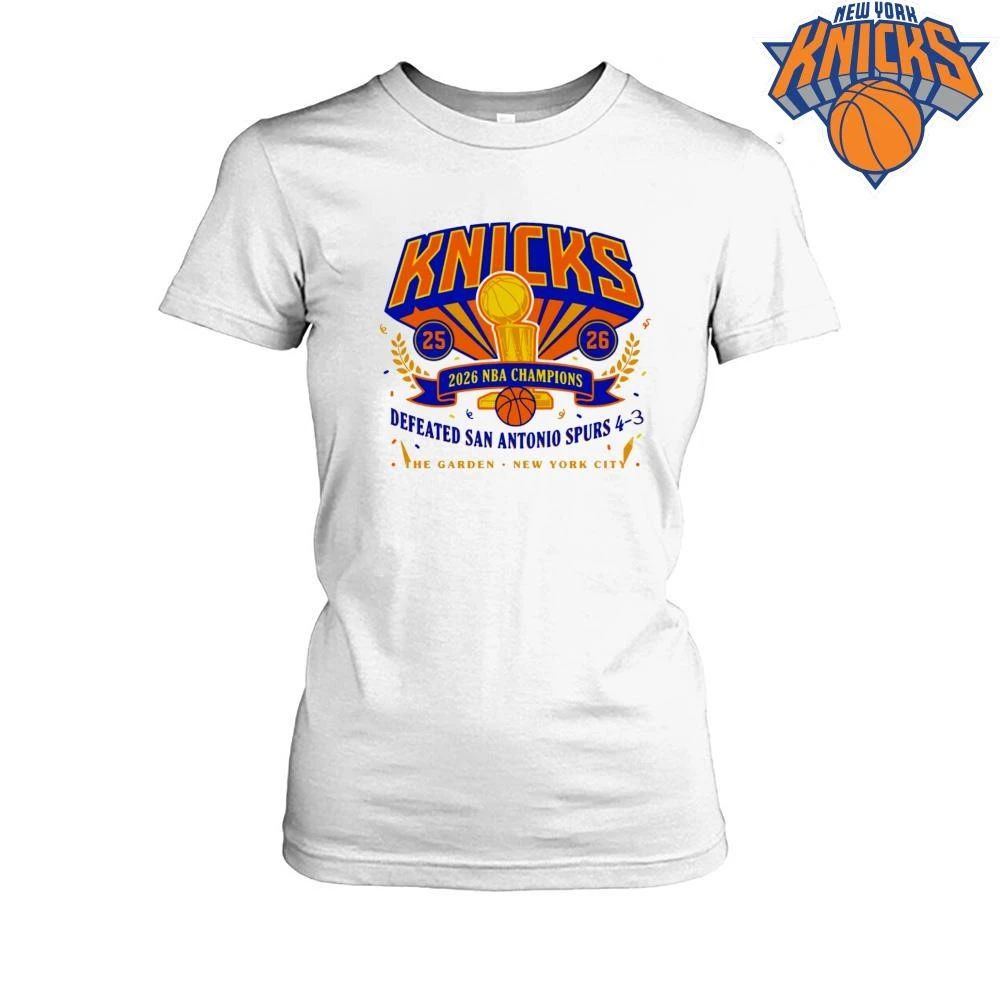 New York Knicks 2026 NBA Champions Defeated San Antonio Spurs Commemorative Shirt