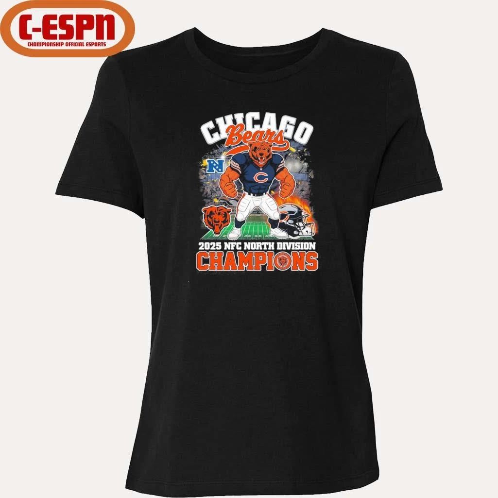 Chicago Bears Mascot 2025 NFC North Division Champions Shirt
