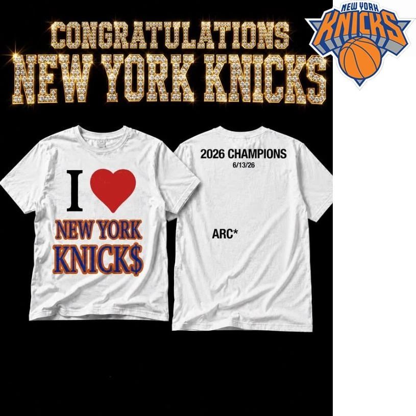 New York Knicks Champions NBA 2026 I Love NY Knicks Diamond June 13 Shirt
