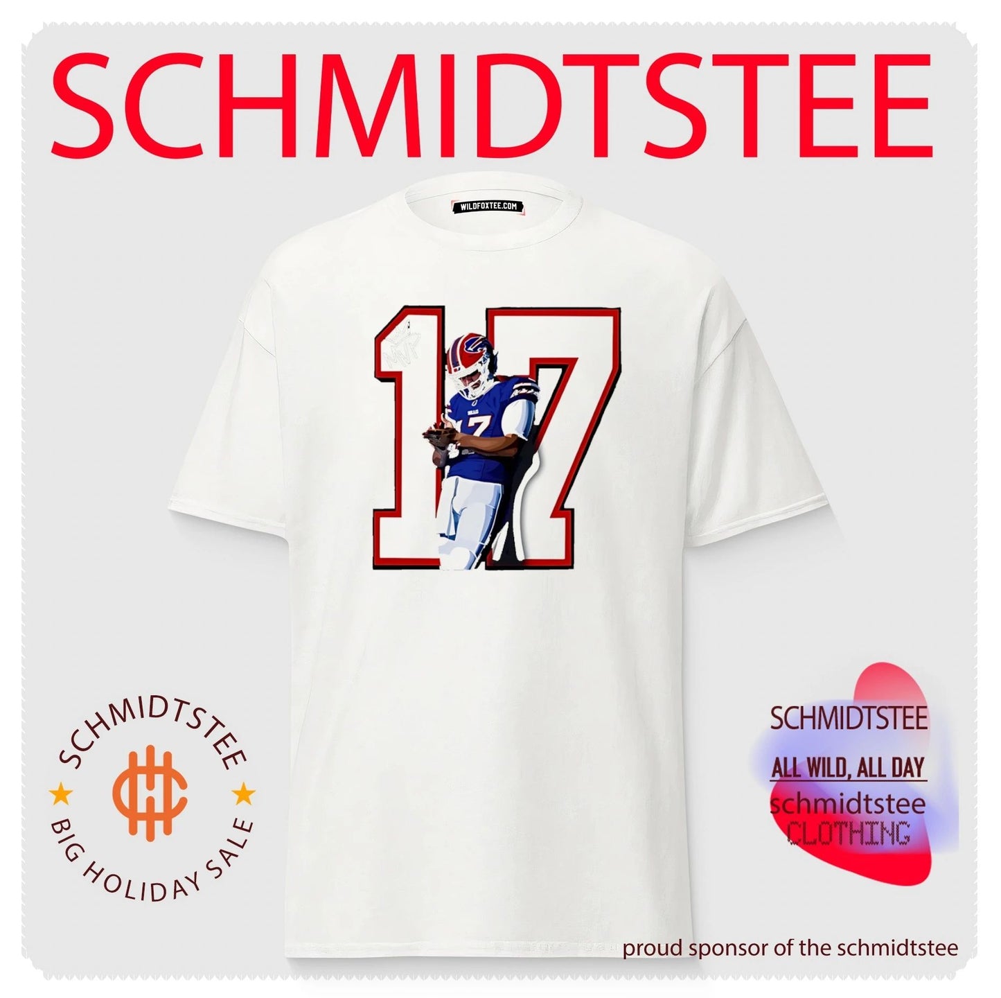 Buffalo Bills Josh Allen number 17 player portrait MVP shirt