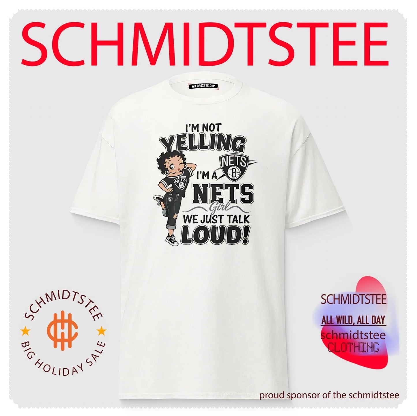 I’m not yelling I’m a Brooklyn Nets girl we just talk loud shirt