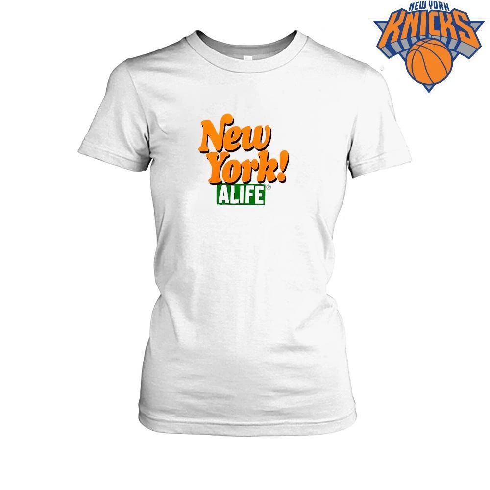 New York Knicks Champions NBA 2026 Alife Streetwear Graphic Logo Shirt