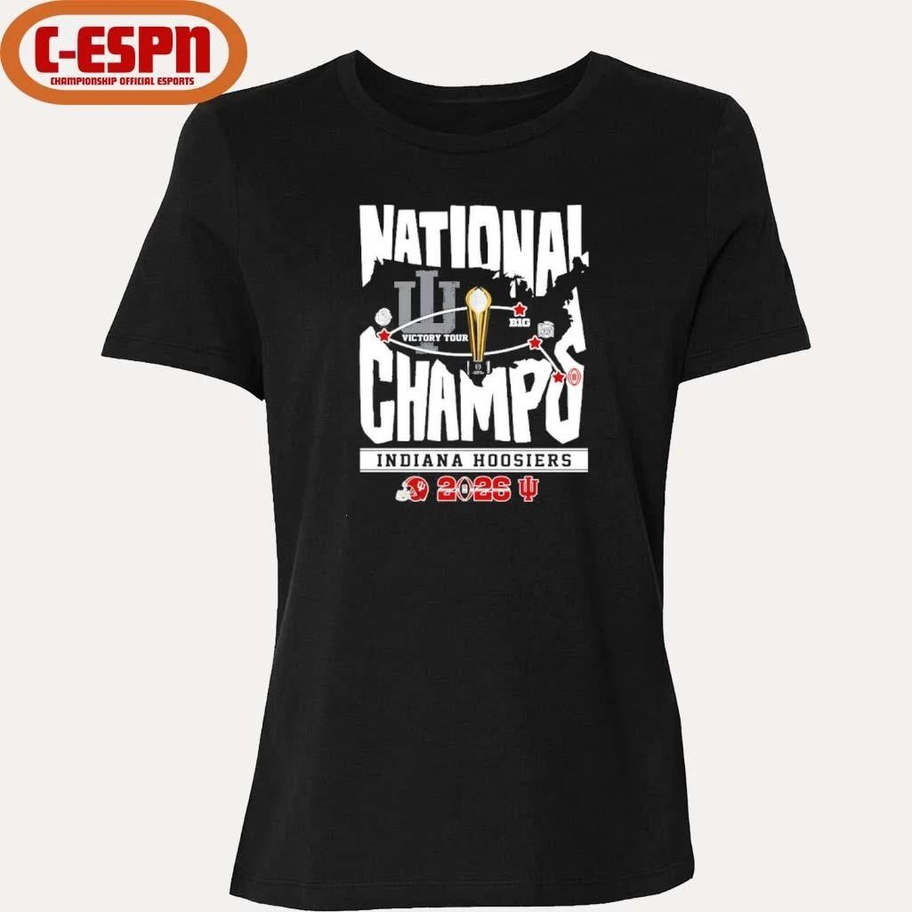 IU Football National Champions Victory Tour Shirt