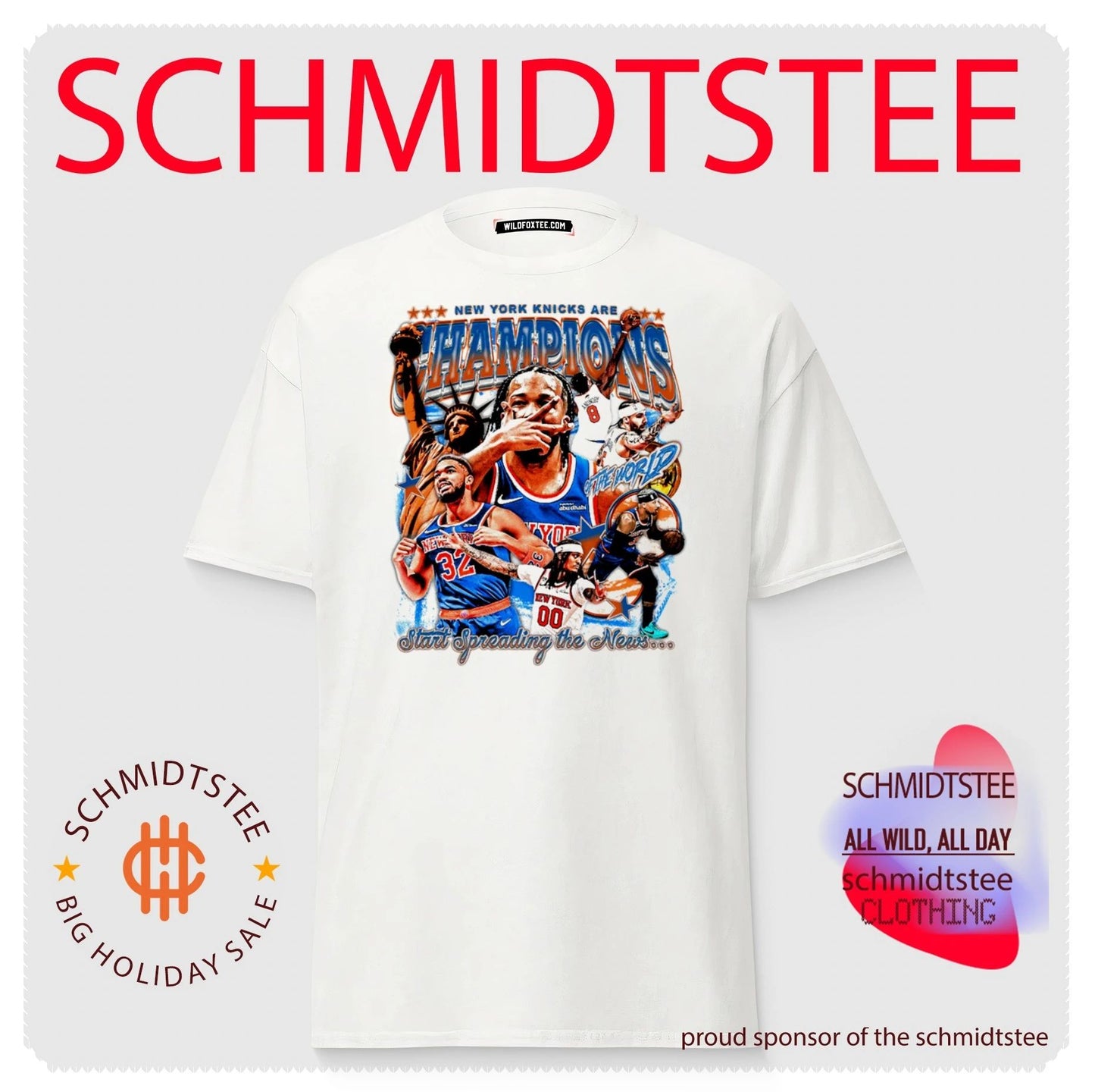 New York Knicks 2026 NBA Champions start speading the news graphic shirt