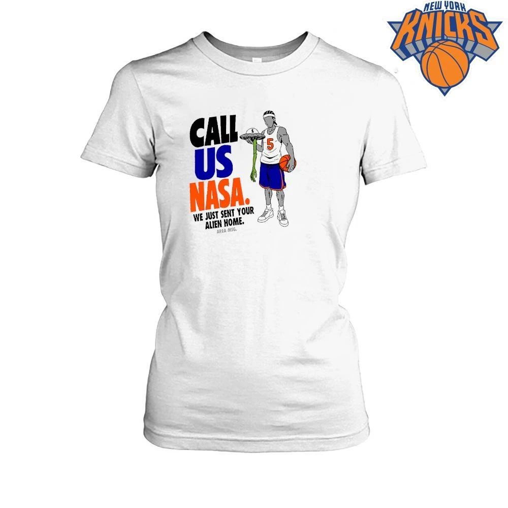 New York Knicks Champions NBA 2026 Immanuel Quickley NASA Alien Custom Meme Shirt