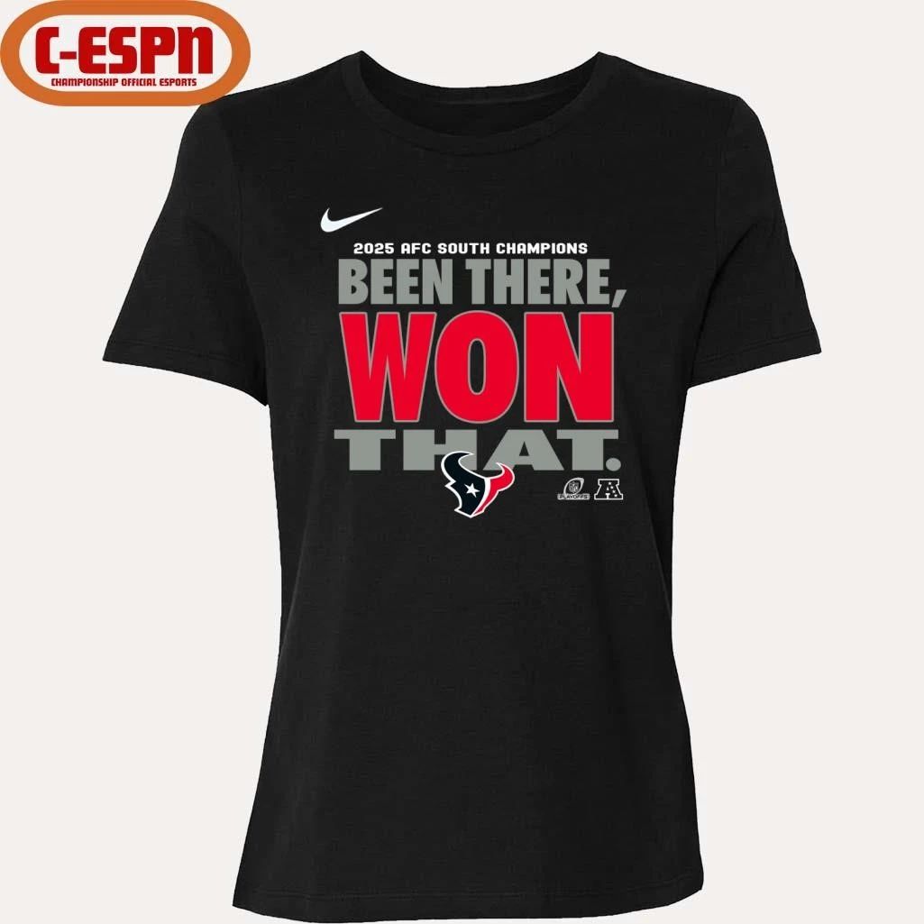 Nike Been There, Won That Texans Division Champions T-Shirt